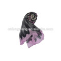 Pink Leopard Printed Silk Chiffon Dubai Scarf Wholesale